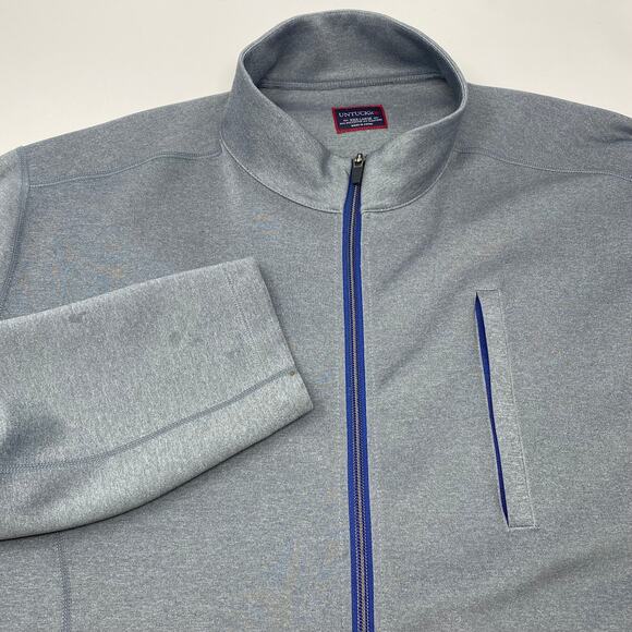 Untuckit Mens 3XL Gray Full Zip‎ Long Sleeve Sweater Jacket - Picture 1 of 6